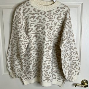 Bubble sleeve sweater